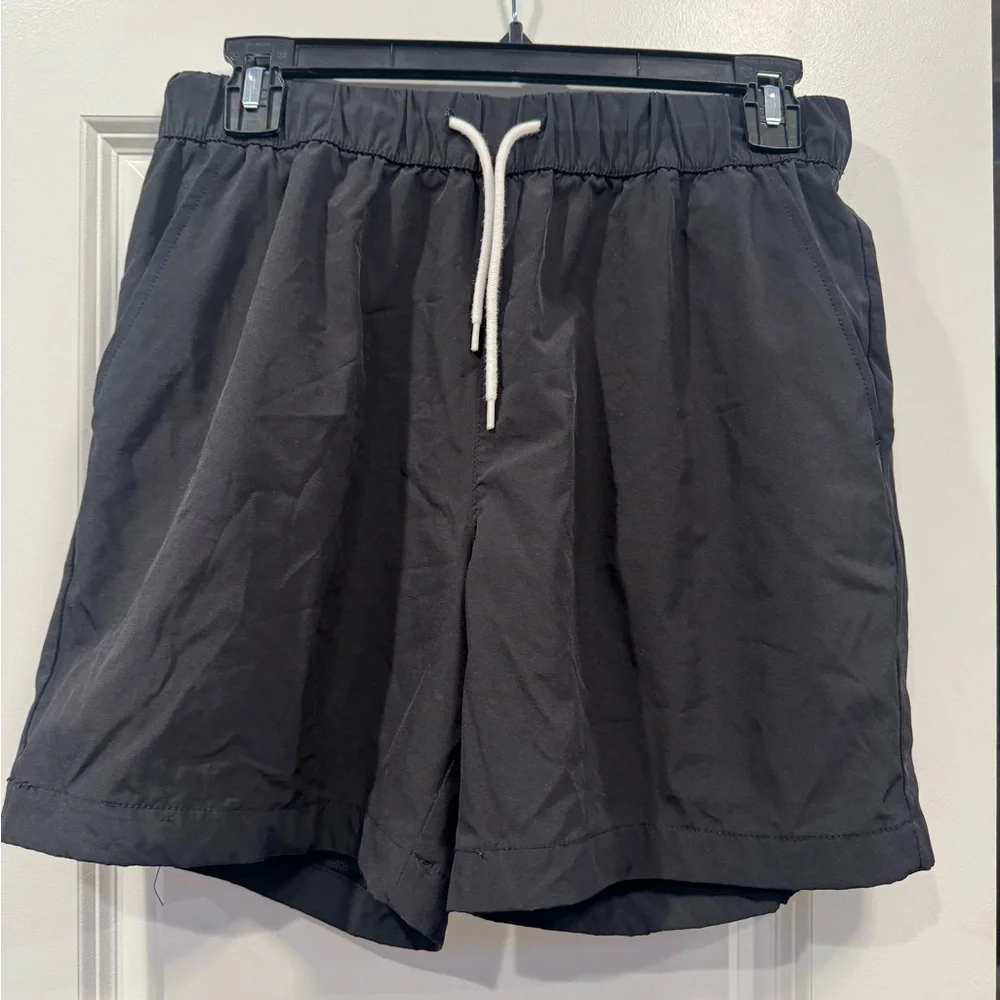Black Drawstring Shorts - Picture 1 of 3